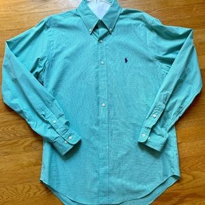 Mens Classic Fit Ralph Lauren Polo Button Down Dress Shirt Never Worn